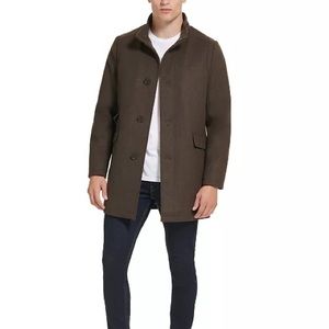 Kenneth Cole New York Men’s Wool Button Car Coat
